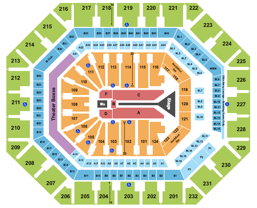 PHX Arena Maroon 5 Seating Chart
